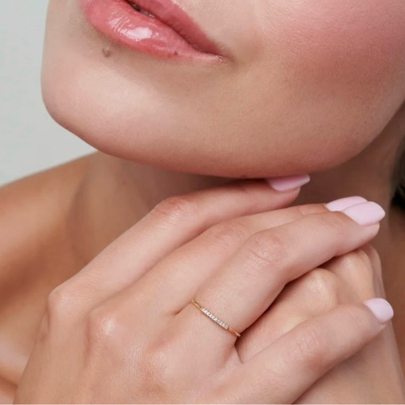 14k Gold Kendra Scott Mila Ring Size 7 - Picture 4 of 4